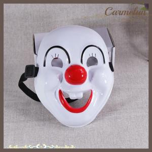 [Carmelun] 1Pcs Halloween Party Costume Cosplay Masquerade Funny Happy Clown Mask For Kids Adults Lightweight Horror Vintage Plastic Masks