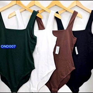 Bodysuit tanktop Branded OND007 ODN Sleeveless Square Neck Bodysuit
