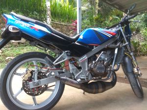 Knalpot Tyga Performance Kolong Telo 3v3 Motor 2 Tak Kawasaki Ninja 150
