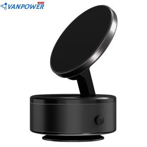 Car Magnet Phone Mount 360 Rotation Dashboard Holder for iPhone 12-15 Durable Strong Grip Easy Installation Black Color