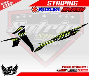 STRIPING VARIASI SUZUKI SMASH 110 / STICKER LIST VARIASI MOTOR SUZUKI SMASH 110