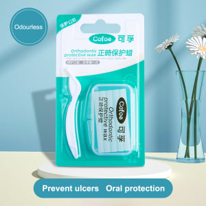 Cofoe Gum Dental Orthodontic Edible Wax with Flavor Dentist Ortho Protective Wax Block for Braces Set Anti-wear Mouth Protector