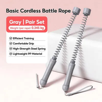 Soarfly Cordless Battle Ropes For Home Gym - Cordless Training Rope Fitness Equipment For Men & Women Weighted Workout Ropes For Hiit No-Jump Full-Body Exercise Strength/Aerobic Training Profuse Sweating