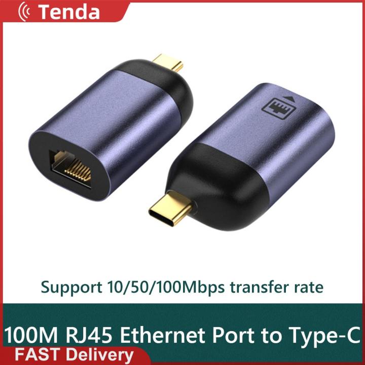 Cáp Chuyển Đổi Mạng Usb Ethernet 100mbps Đầu Nối Card Mạng Type C Sang Rj45 Không Ổ Đĩa Cho Máy 5218