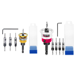 Woodworking Limit Countersink Drill Nonslip Hexagonal Shank With Bearing Adjustable Step Drill Countersink Screw Opener