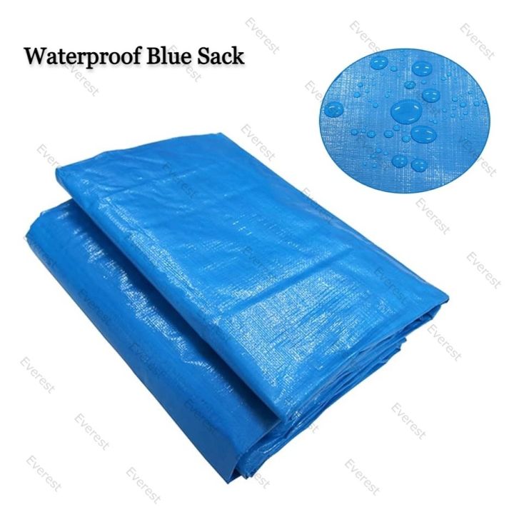 Blue Sack Sakolin waterproof  construction cover sakoline trapal  (PER METER)