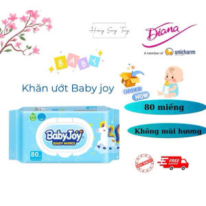 Khăn giấy ướt Baby Joy 80 miếng không mùi hương