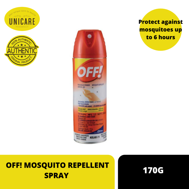 OFF! MOSQUITO REPELLENT SPRAY 170G Lazada