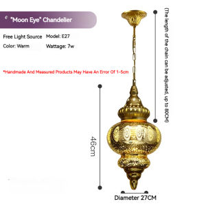 Moroccan Retro Chandelier Etched Chandelier Ceiling Chandelier Kitchen Island Dining Room Hallway Foyer Decorative Light