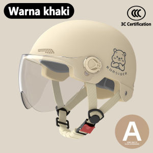 Motorcycle Helmet Half Face Breathable Anti-Scratch Visor Sunproof and waterproof Safety Helmet for Adult Men Women Topi Keledar