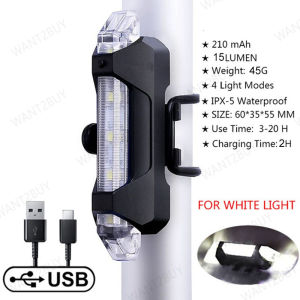 Rainproof Bicycle Headlight Lamp Flashlight Cycling Light Bike Front Light Bicycle Flash USB Rechargeable Lampu Basikal