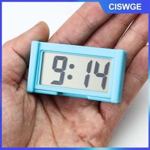 CISWGE Mini xe Bảng điều khiển đồng hồ kỹ thuật số xe tự dính với LCD thời gian hiển thị ngày