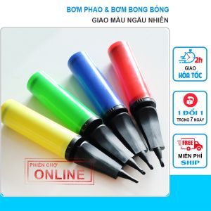 Bơm Bong Bóng Loại Lớn 29cm Bơm Phao Cầm Tay (Giao màu ngẫu nhiên)