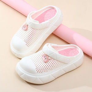 [Free Shipping] Extra-Thick-Soled Closed-Toe Slippers For Women Perfect For Outdoor Wear In Summer Cute And Height-Increasing With A Platform Heel Suitable For Nurses And Can Be Worn As Beach Sandals