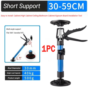 2 PCS Telescopic Steel Hand Jack Support Rod Generic Steel Support Rod Cabinet Board Lifting Support Rod Adjustable Hand Work Bracket