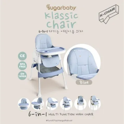 Sugar Baby Klassic Chair High Chair 6in1 K-Chair Kursi Makan Tinggi Bayi