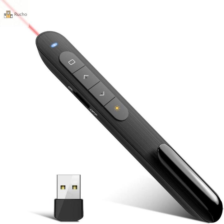 Powerpoint Clickers Rf RUCHO RF 2.4GHz Presentation Point Clicker USB Power Remote Control PPT ...