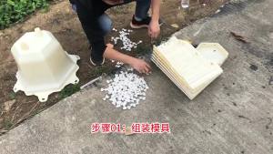 Large Damaged Reissued Cement Flower Pot Mold Hexagonal Bonsai Extra Large Concrete Homemade Abrasive Plastic Model Extra Large