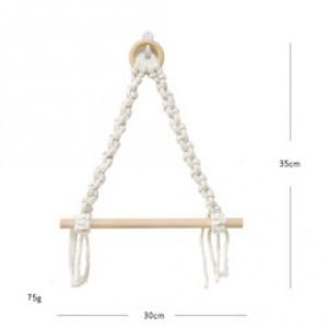 ชั้นวางห้องน้ำโบฮีเมีย ที่วางกระดาษชำระแบบถักมือ ที่แขวนกระดาษทิชชูในห้องน้ำโรงแรม ชั้นวางไม้