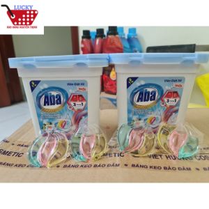 Viên Giặt Xả Aba 3in1 Hộp 20 viên - Viên giặt xả lưu hương bền màu đánh bay vết bẩn