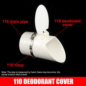 Floor Drain 50-110mm PVC Drain Pipe Floor Drains Sewage Pipe Large Displacement Anti odor anti-rat Cover Septic Tank Outdoor Pipe Valve