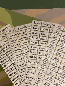 Iron On Stickers Small Medium Large (For Labeling Shirts Towels etc) Water Proof Wash Proof