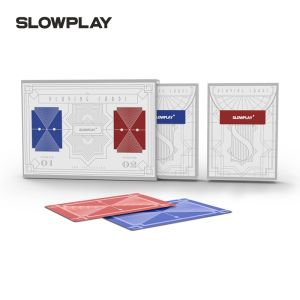 SLOWPLAY Professional Texas Holdem Pvc Large Character Waterproof Playing Cards Smooth Feel Poker Cards