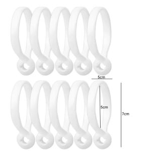 50/10PCS Curtain Hooks Hanging Clips Open Ring for Shower Clothes Clothes Hat Clip Hanger Rustproof Drapery Curtain Rods Home Decoration