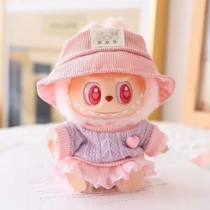 BANZU Yarn Skirt Clothes Dress Up Hoodie Pink Dolls Outfit DIY Toy Casual Wear Doll Skirt Doll Accessories