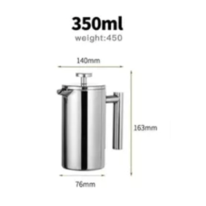 French Press Coffee Maker Coffee Press Coffee Pot Coffee Filter Stainless Steel TeaPot