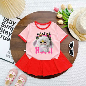 Set váy tết vải thun có quần chip tronghình baby three next me cho bé từ 6kg-30kg.GBEO13.Sukakid