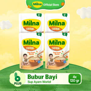 Milna Bubur Reguler 6+ Sup Ayam Wortel 120G (4 pack)