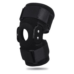 Buzesty Hinged Knee Brace Adjustable Knee Support with Side Stabilizers of Locking Dials for Knee Pain Arthritis Meniscus Tear