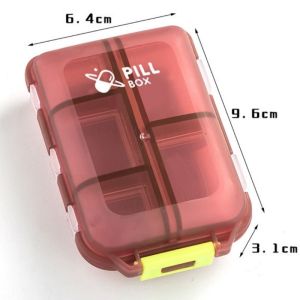 10 type Portable Medicine pill box pill storage box tightly seal pill box multiple compartment