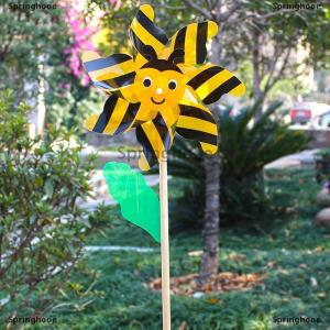 [COD] Springhooe Wind Spinner Large Pinwheels Beautiful Wedding Lawn Decors Child Handheld Toys