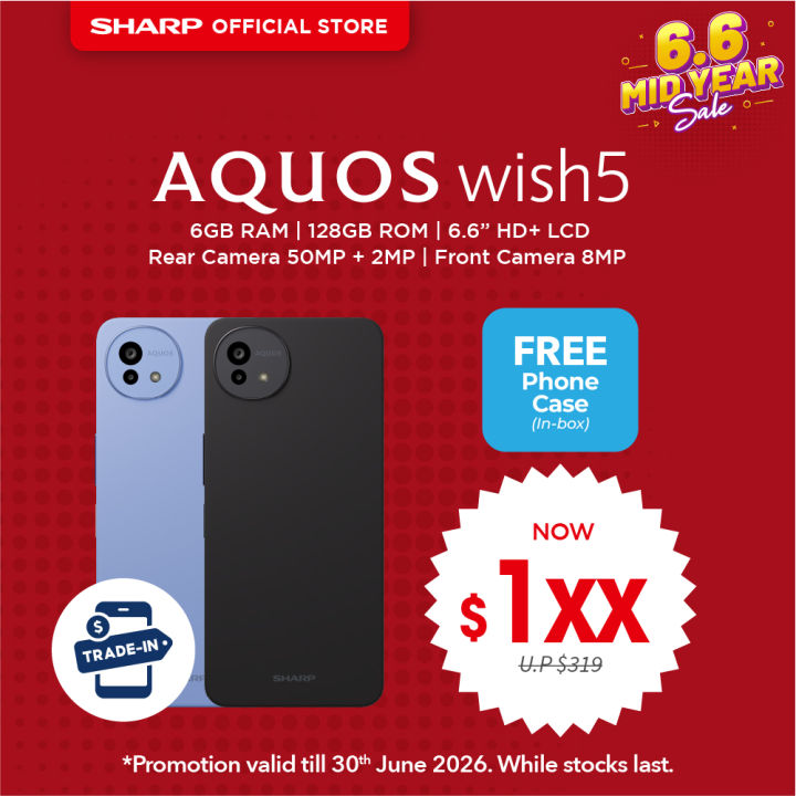 SHARP AQUOS wish5 5G Smartphone 128GB / 256GB Android Mobile Phone