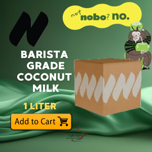 NOBO Coconut Milk Barista Grade 1L (2 Cases) – Wholesale Pack Plant Based Non-Dairy Milk for Coffee