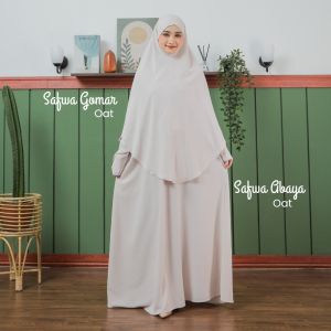 IMAZAN Abaya Gomar Gamis Wanita Umroh Haji Hijab Bergo Syari Khimar Bandana Safwa Series