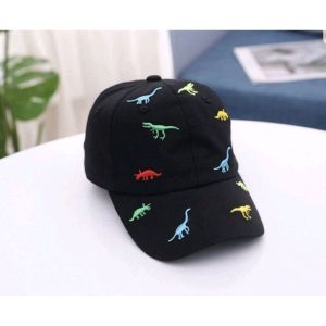 Promo Termurah Topi anak bordir dino lucu premium laki laki perempuan umur 2-10tahun