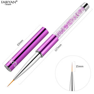 เล็บศิลปะแปรงหมวกฝรั่งเศส3D เคล็ดลับเล็บ Ultra-บางปากกาวาดเส้นที่เพ้นท์เจลกันแดดแปรง Professional เล็บเครื่องมือ5/7/9/11/15/20มม.