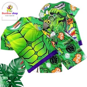 FREE SHIP(3DHUCK-12kg-27kg)#HOT TREND quần áo siêu nhân cho bé trai 3 tuổi
