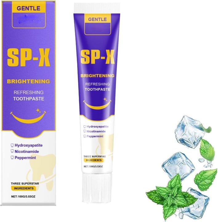 SP-X Toothpaste,Refreshing with Hydroxyapatite,Nicotinamide Probiotic ...