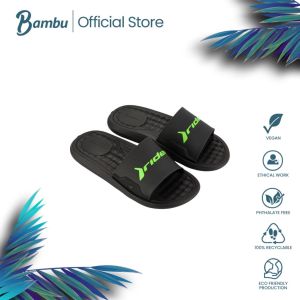 Step Slide Ad Black Green Mens Slides