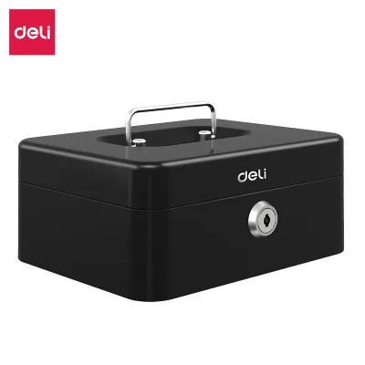 Deli Brankas Uang / Kotak Uang Besi / Kotak Emas / Cash Box 20x16x9 Partisi ET500