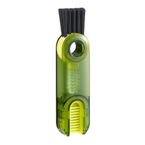 Bottle Brush 3 in 1 Cup Lid Cleaner Teat Feeding Flask Cover Gap Cleaning Multifunctional Rotatable