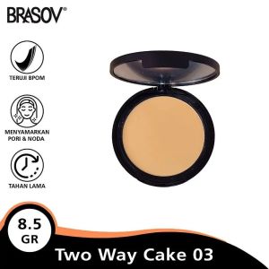 Brasov Two Way Cake - Complexion Booster - Bedak Padat Brasov - Virgo Shoop