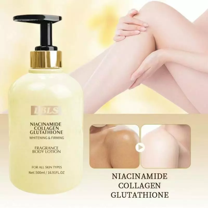 glutathione legit LBLS Niacinamide Collagen Fragrance Body Lotion Whitening & Firming For All Skin Types Moisturizing & Hydrating Maintain Stabilize Skin 500ml Quicksilver Scientific Size:1 mask BPC-157 for Thoracic Spine