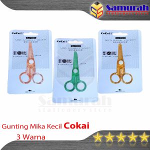 Gunting Kecil Mika / Potong Kertas Origami KJ 9003 Bahan Plastik /  Aman Khusus Untuk Anak TK / SD
