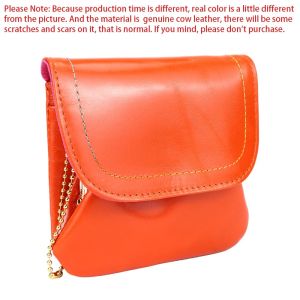 Hoàng Gia Bagger ví tiền xu nhỏ cho phụ nữ da bò thật Ví đựng thẻ tín dụng ví cổ điển Túi lưu trữ với Nụ Hôn khóa 1500