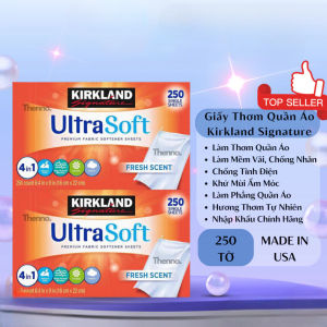 Giấy thơm quần áo giấy nến ủ thơm giữ mùi quần áo KIRKLAND Fabric Softener nhập khẩu mỹ 250 tờ-Happy Home 4U
